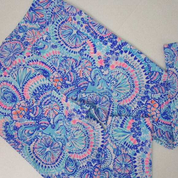 Luxletic Corso Golf Pants UV Athleisure Blue Pockets - Picture 4 of 8